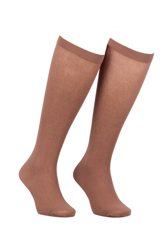MÜJDE - Müjde High Bulk Elastic Socks 70 013 | Bronze