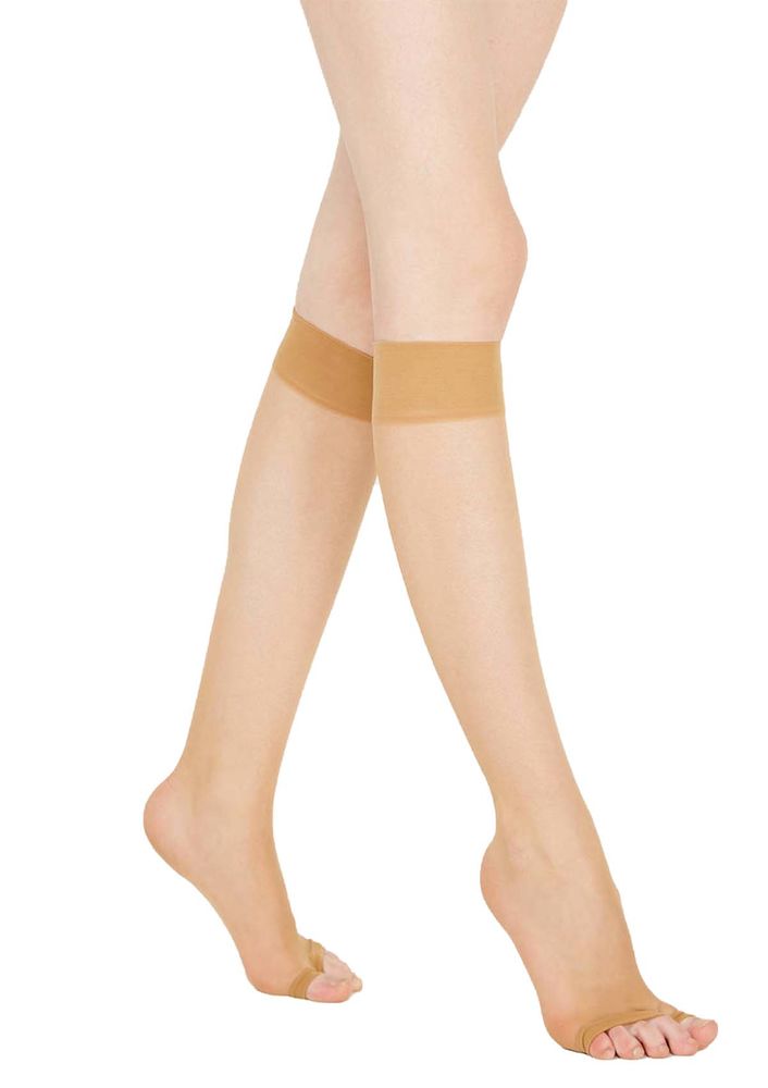 Penti Toeless Low-Knee Socks | Tan