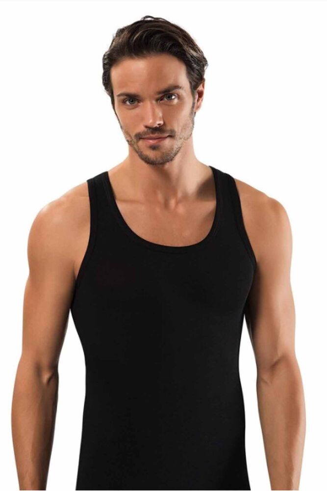 Erdem 1116 Elastane Man Undershirt | Black