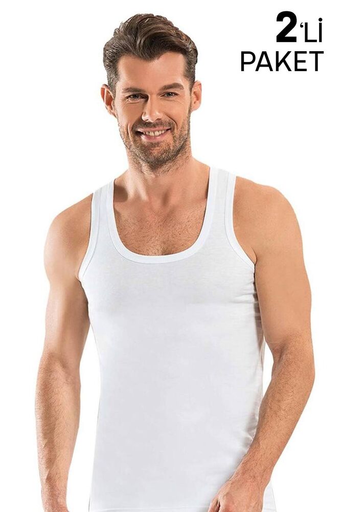 Jiber Man XX-Large Undershirt 2 Pack 180 | White