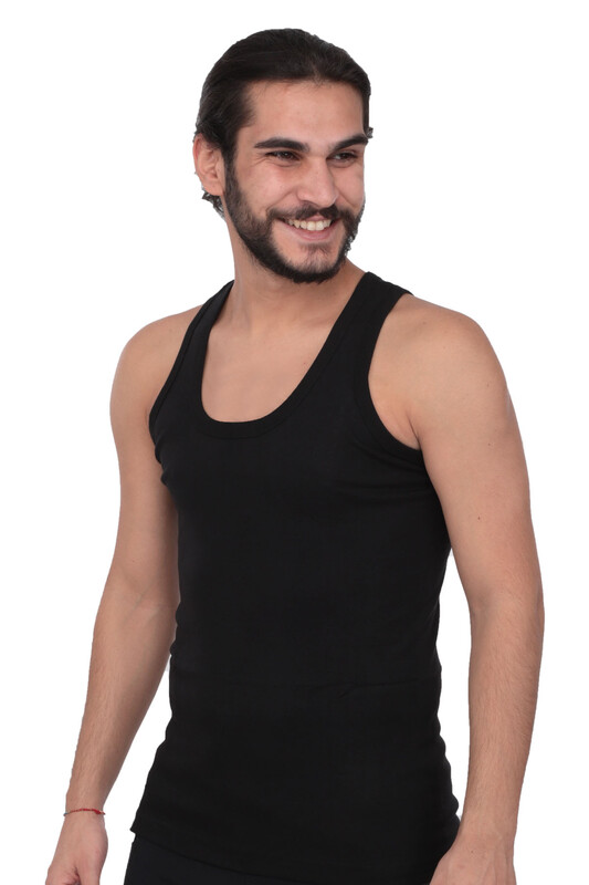 TUTKU - Tutku Man Ribana Undershirt 102 6 Pack | Black
