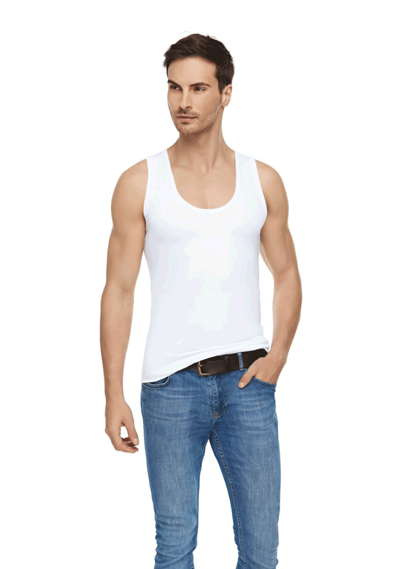 TUTKU ELİT - Tutku Elit Modal Elastane Man Undershirt 1201 | White