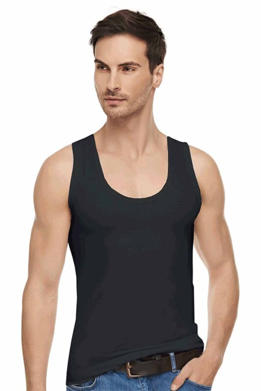 TUTKU ELİT - Tutku Elit Modal Elastane Man Undershirt 1201 | Black