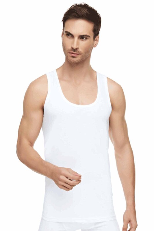 TUTKU ELİT - Tutku Elit Cotton Man Undershirt 1001 | White