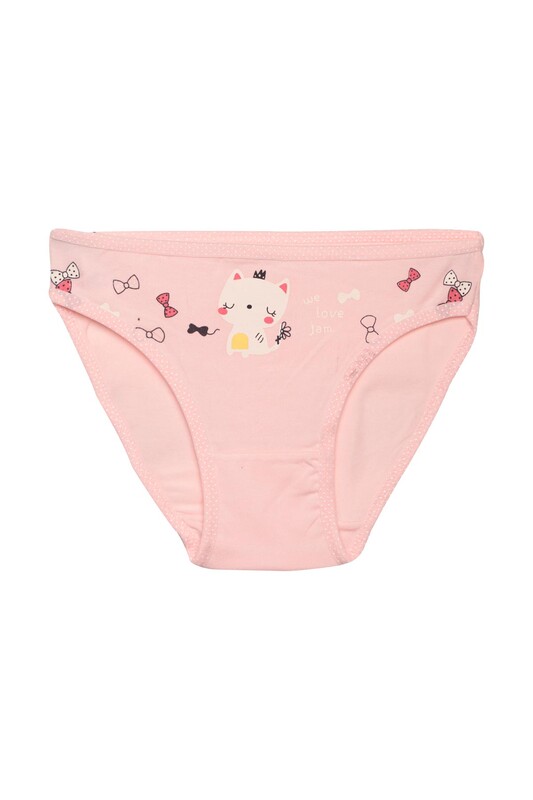 Domi Kids - Figürlü Kız Çocuk Külot 75250-1 | Pudra