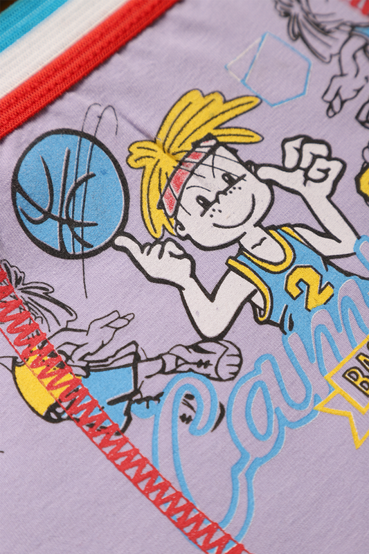 Desenli Erkek Çocuk Boxer 8007 | Lila - Thumbnail