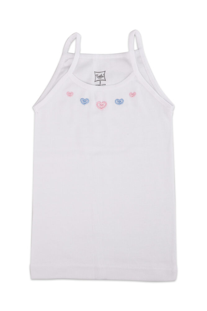 Tutku Girl Strappy Undershirt 165 | White