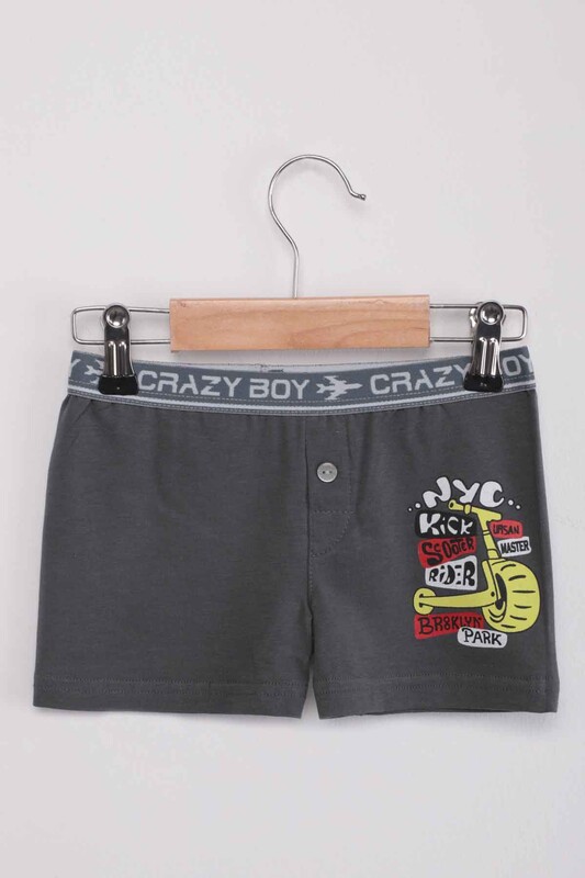 TUTKU - Tutku Scooter Printed Boy Boxer 253 | Smoky