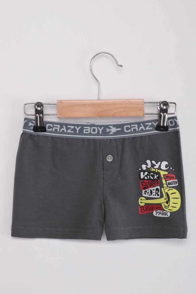 Tutku Scooter Printed Boy Boxer 253 | Smoky