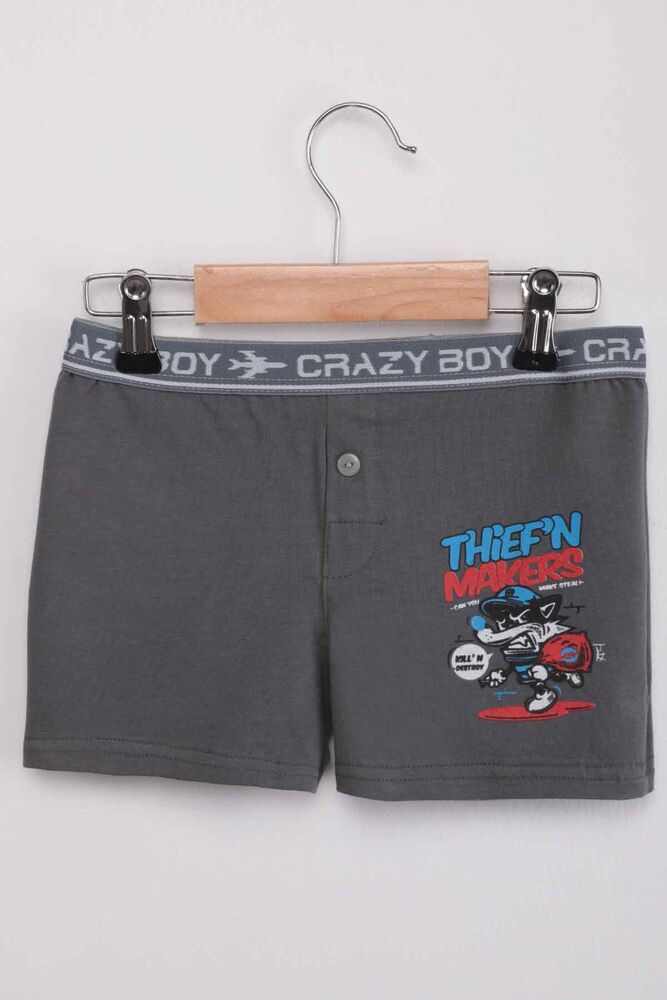 Tutku Thief'n Printed Boy Boxer 253 | Smoky