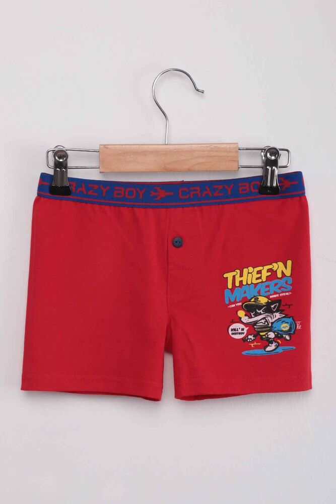 Tutku Thief'n Printed Boy Boxer 253 | Red