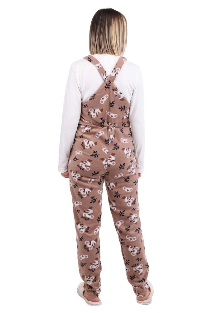 Arcan Koala Patterned Fleece Overalls 1805-2 | Brown