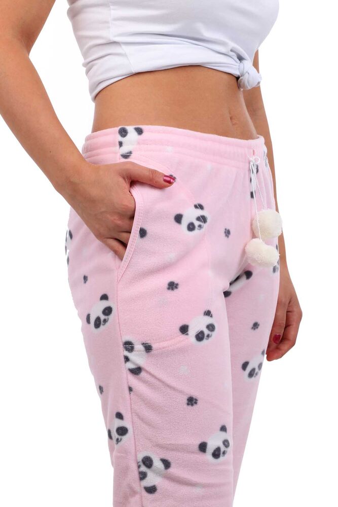 Arcan Panda Desenli Polar Pijama Altı | Pembe