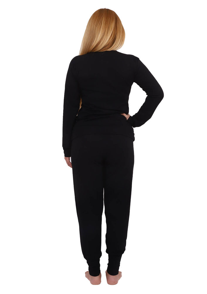 Fapi Slim Fit Pajamas Set 7310 | Black