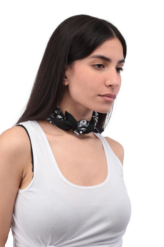 Patterned Bandanna | Black 