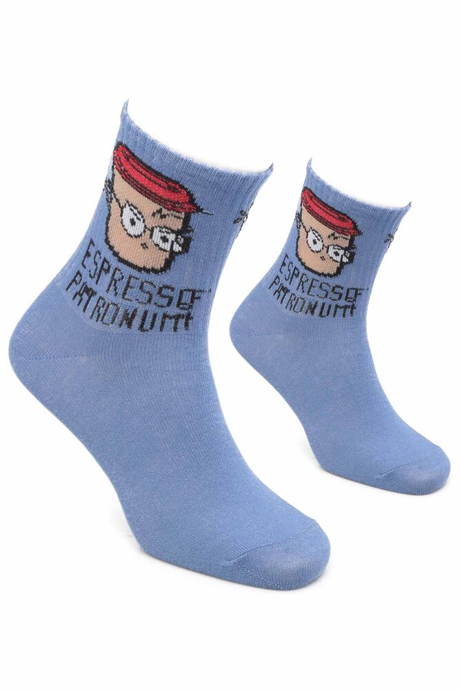 Espresso Patronum Printed Athletic Socks | Purple
