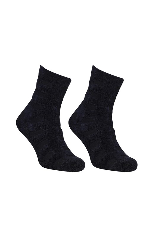 MOZAİK - Kadın Ters Havlu Bambu Soket Çorap 40200 | Lacivert