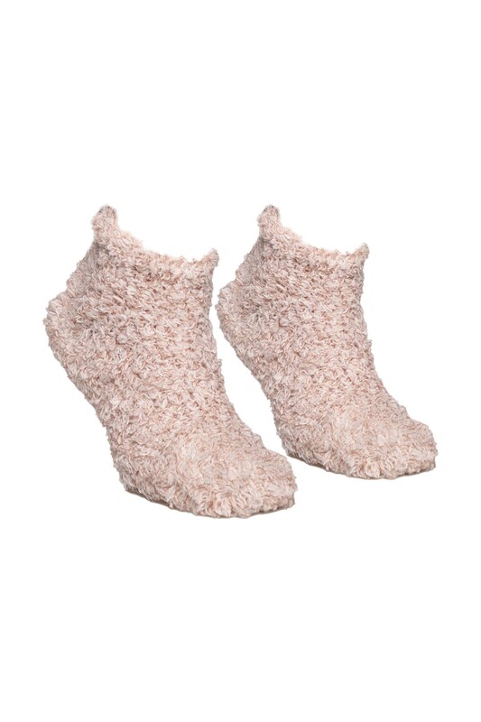 MOZAİK - Kadın Peluş Çorap 30400 | Kahve