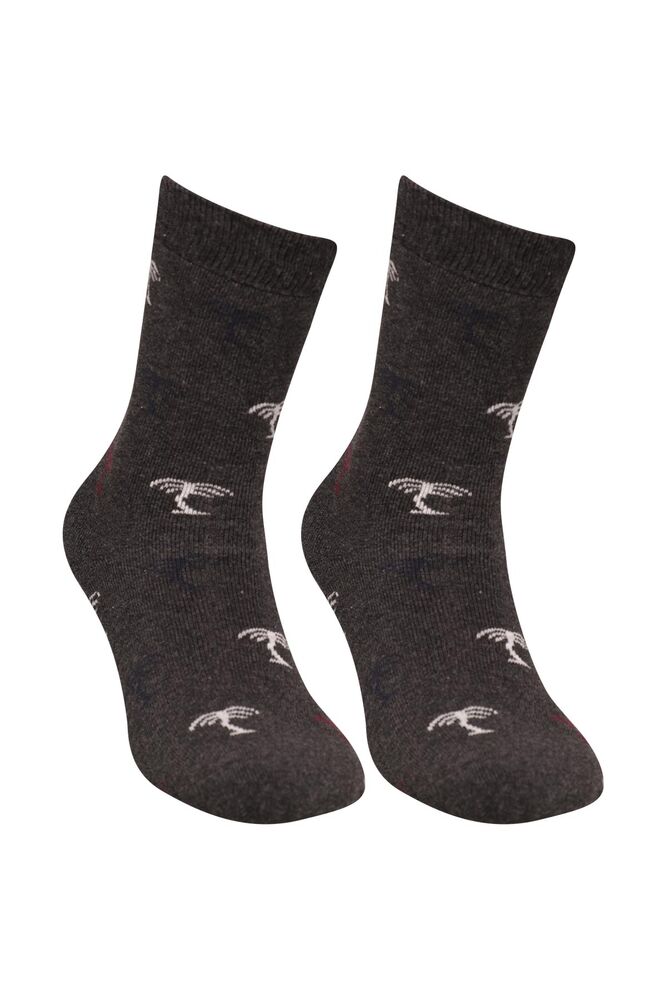 Pola Sırça Kadın Havlu Çorap 1934 | Antrasit