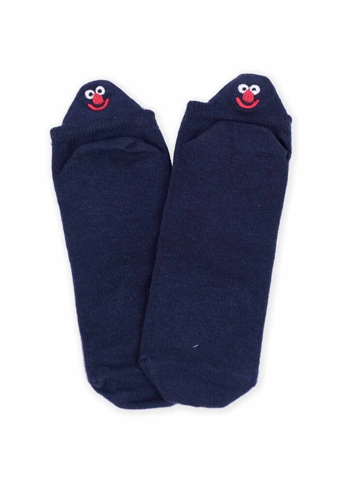 Embroidery Patterned Women Socks | Ultramarine