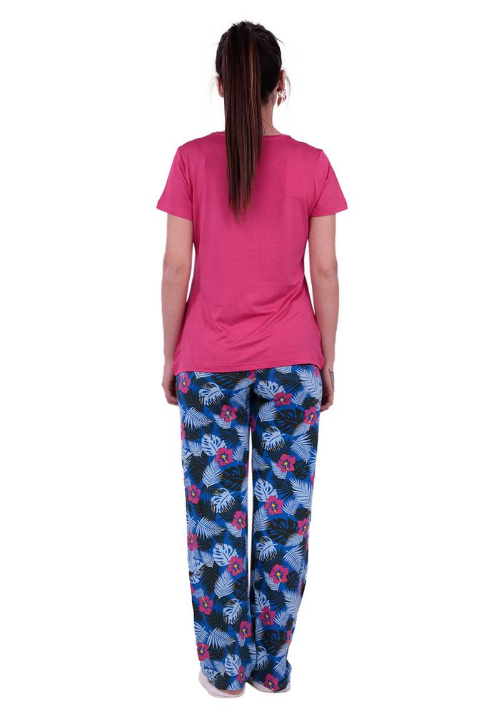 Jiber Flower Printed Woman Pajama Set 3623 | Pink