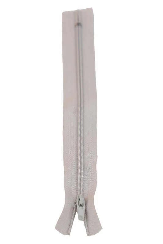 SİMİSSO - Etek Fermuarı 18 cm Açık Gri
