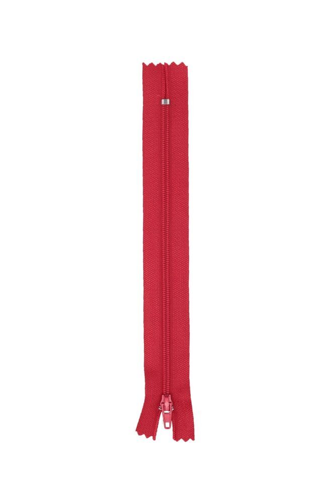Etek Fermuarı 18 cm Kırmızı