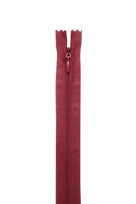 SİMİSSO - Gizli Elbise Fermuarı 39 Bordo 50 cm